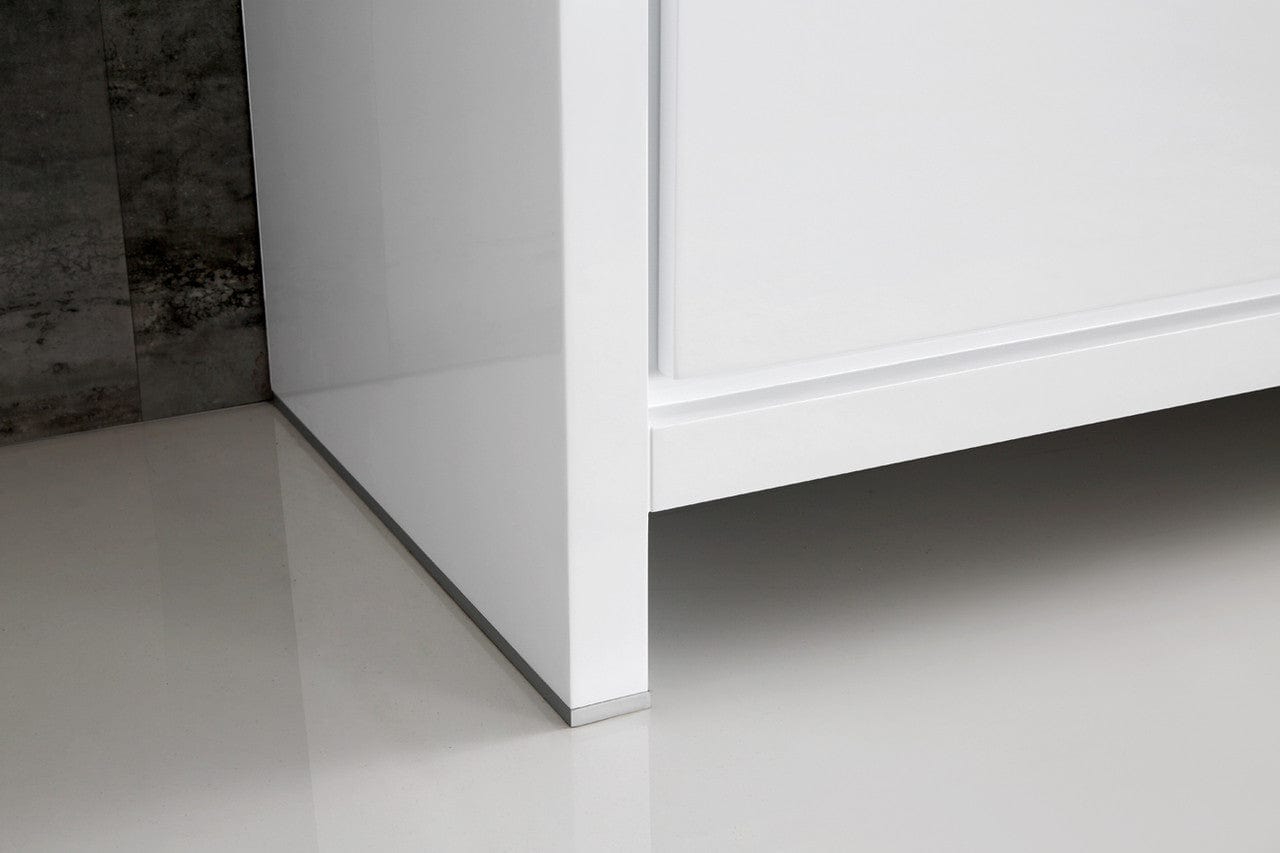 Fresca Vanities Fresca Allier 60 White Modern Single Sink Bathroom Vanity w/ Mirror