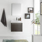 Fresca Alto 23 Gray Oak Wall Hung Modern Bathroom Vanity w/ Medicine Cabinet