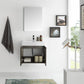 Fresca Alto 23 Gray Oak Wall Hung Modern Bathroom Vanity w/ Medicine Cabinet