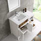 Fresca Cambridge 36 White Traditional Bathroom Vanity w/ Mirror