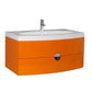Fresca Energia 36" Orange Modern Bathroom Cabinet w/ Integrated Sink