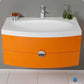 Fresca Energia 36 Orange Modern Bathroom Cabinet w/ Integrated Sink