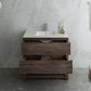 Fresca Formosa 36 Floor Standing Open Bottom Modern Bathroom Cabinet w/ Top & Sink | FCB3136ACA-FS-CWH-U