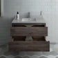 Fresca Formosa 36 Wall Hung Modern Bathroom Cabinet w/ Top & Sink | FCB3136ACA-CWH-U