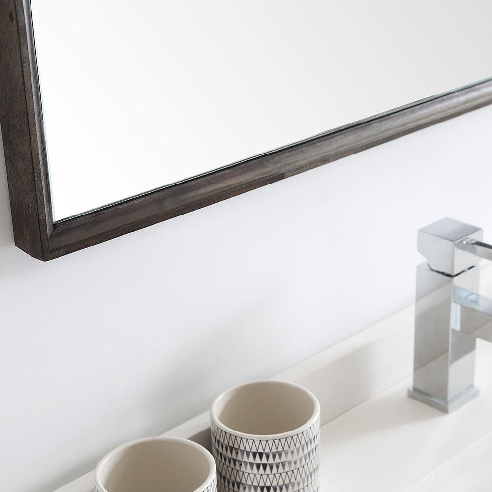 Fresca Formosa 72 Floor Standing Double Sink Modern Bathroom Vanity w/ Open Bottom & Mirrors | FVN31-3636ACA-FS