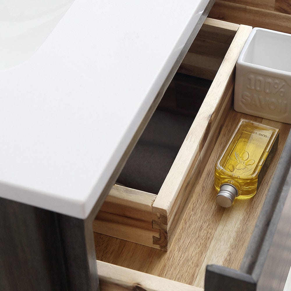 Fresca Formosa 82 Wall Hung Double Sink Modern Bathroom Cabinet | FCB31-361236ACA