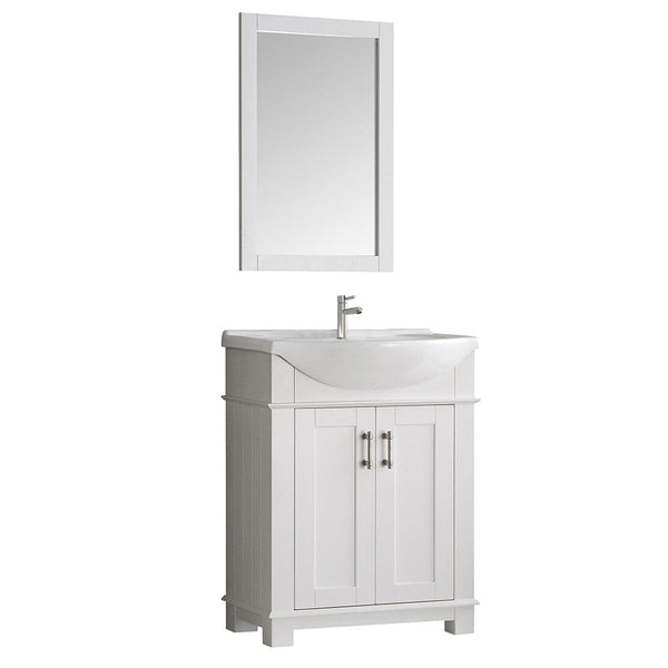 Fresca Hartford 30 White Traditional Bathroom Vanity FCB2303WH-I