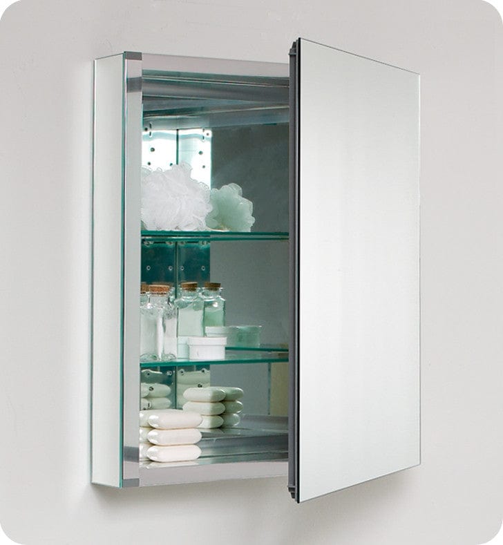 Fresca Livello 24 White Modern Bathroom Vanity w/ Medicine Cabinet
