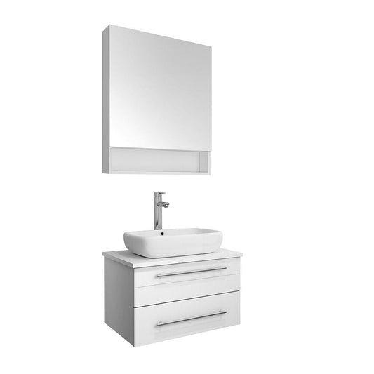 White Single Sink Bathroom Vanity