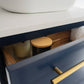 Fresca Lucera Modern 48" Royal Blue Wall Hung Double Vessel Sink Vanity