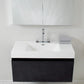 Fresca Mezzo Black Modern Bathroom Vanity w/ Medicine Cabinet