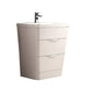 Fresca Milano 26" Glossy White Modern Bathroom Cabinet w/ Integrated Sink