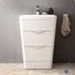 Fresca Milano 26 Glossy White Modern Bathroom Cabinet w/ Integrated Sink
