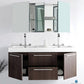 Fresca Opulento Gray Oak Modern Double Sink Bathroom Vanity w/ Medicine Cabinet