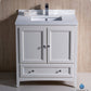 Fresca Oxford 30 Antique White Traditional Bathroom Cabinet w/ Top & Sink