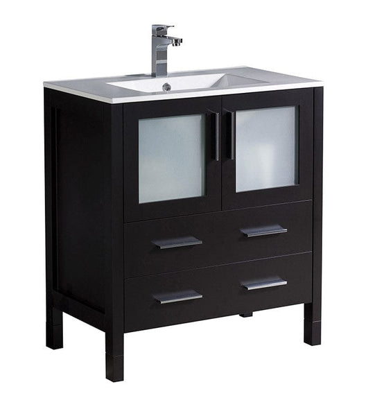 Fresca Torino 30 Espresso Modern Bathroom Cabinet w/ Integrated Sink