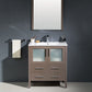Fresca Torino 30 Gray Oak Modern Bathroom Vanity w/ Integrated Sink