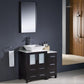 Fresca Torino 36 Espresso Modern Bathroom Vanity w/ Side Cabinet & Vessel Sink