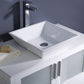 Fresca Torino 36 White Modern Bathroom Vanity w/ Vessel Sink