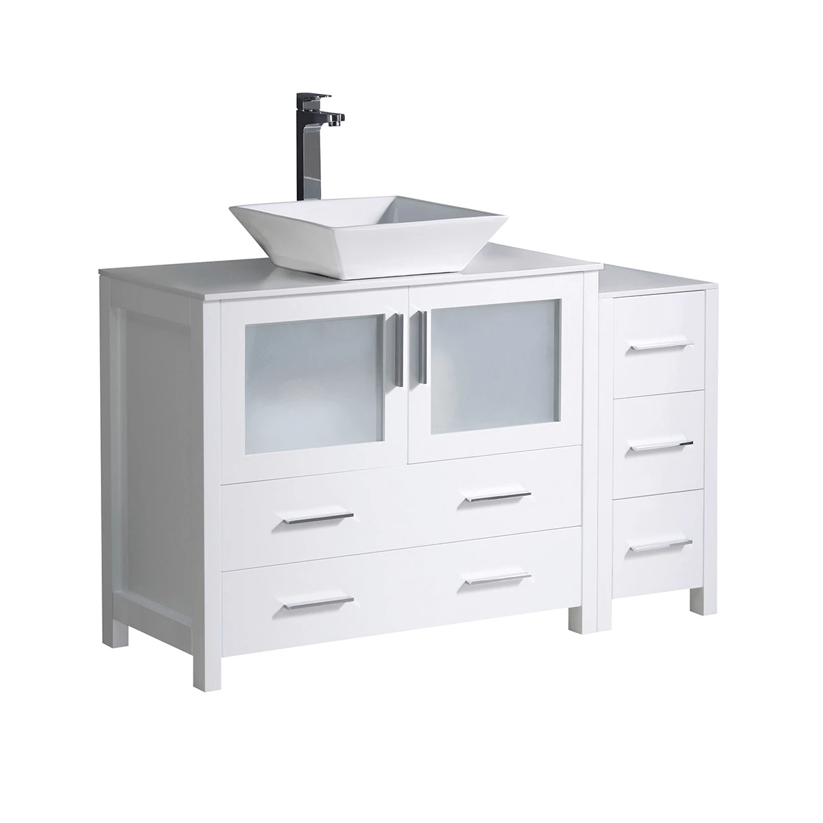 Fresca Torino 47-3/4" Free Standing Vanity Set with Engineered Wood Cabinet, Ceramic Vanity Top, and Single Vessel Sink