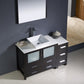 Fresca Torino 48 Espresso Modern Bathroom Vanity w/ Side Cabinet & Vessel Sink