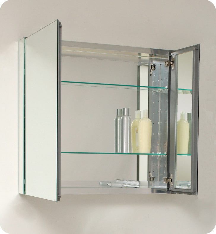 Fresca Vista Teak Modern Bathroom Vanity w/ Medicine Cabinet
