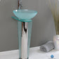 Fresca Vitale 17 Modern Glass Bathroom Pedistal w/ Countertop