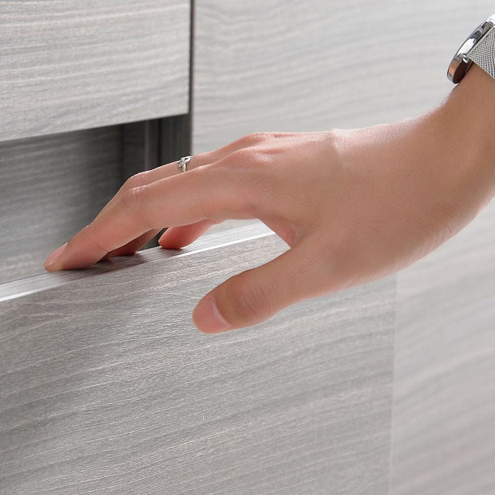 Fresca Vanities Lazzaro 72 Modern Gray Wood Free Standing Double Sink Bathroom Vanity Set