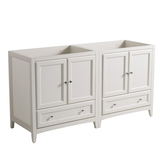 Fresca Oxford 59" Antique White Traditional Double Sink Bathroom Cabinets  - FCB20-3030AW