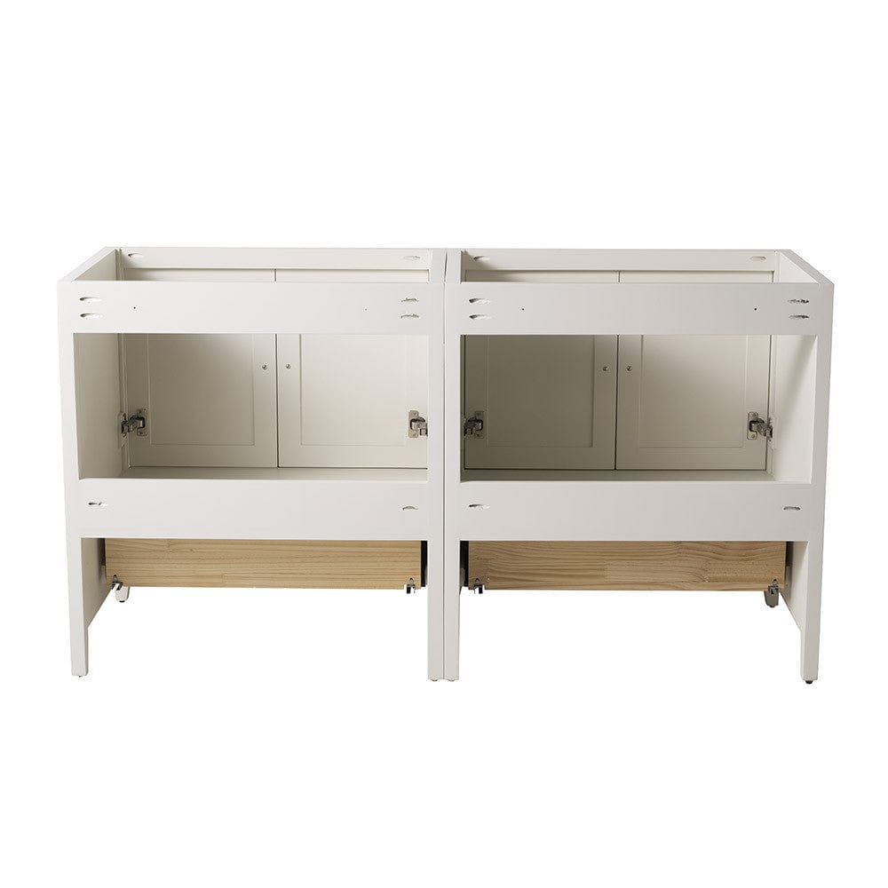 Fresca Oxford 59 Antique White Traditional Double Sink Bathroom Cabinets