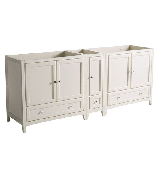 Fresca Oxford 83 Antique White Traditional Double Sink Bathroom Cabinets
