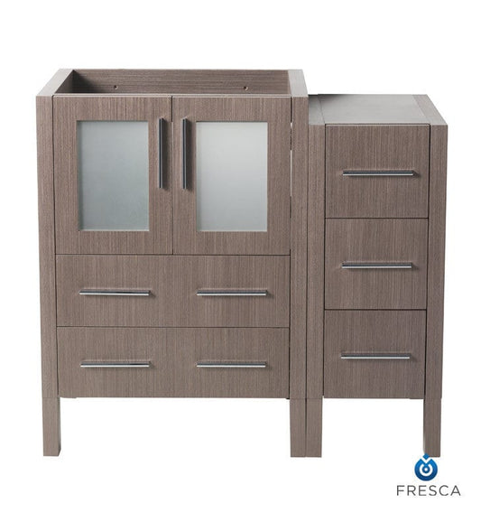 Fresca Torino 36 Gray Oak Modern Bathroom Cabinets