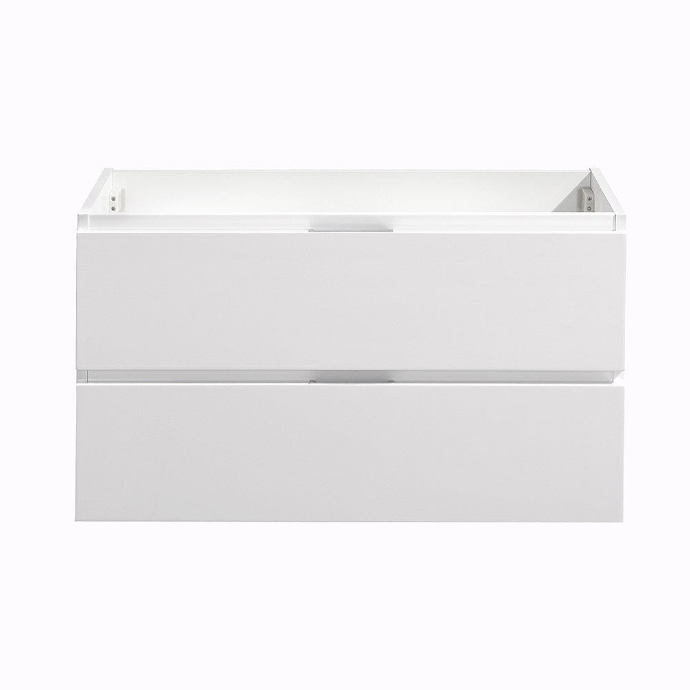 Fresca Valencia 36 Glossy White Wall Hung Modern Bathroom Cabinet