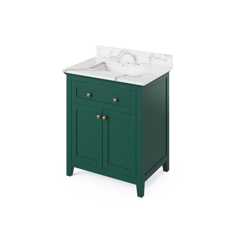 24 in. Modern Bathroom Vanity Storage Freestanding Cabinet with Tip-out  Drawer and Single Top Sink, Blue