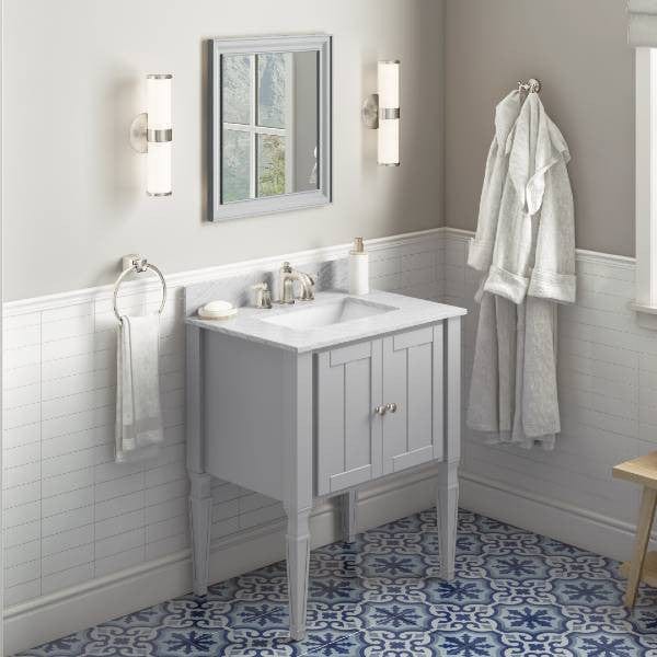 Jeffrey Alexander Vanities Jeffrey Alexander Jensen Transitional 30" Grey Single Sink Vanity