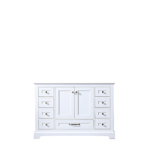 Lexora Dukes 48 White Vanity Cabinet Only