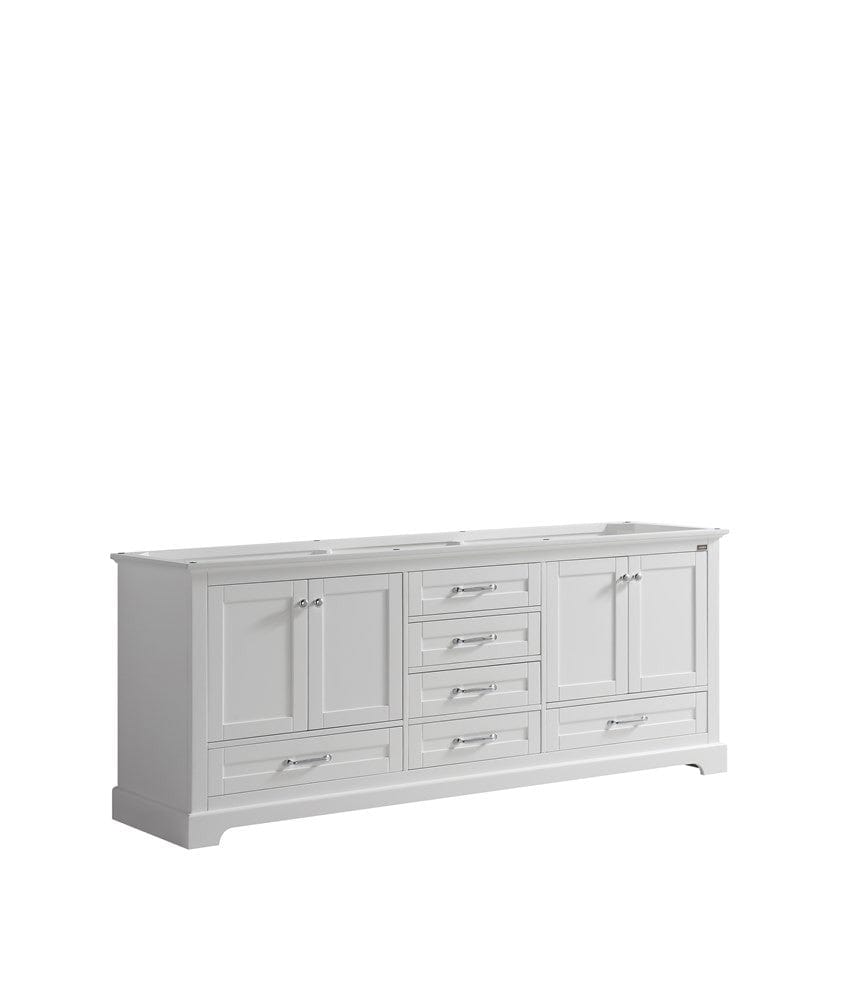 Lexora Vanities Lexora Dukes 80" White Vanity Cabinet Only