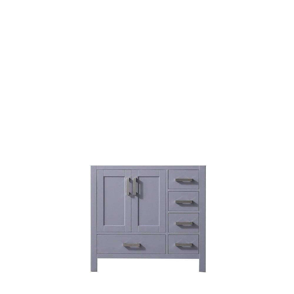 Lexora Vanities Lexora Jacques 36" Dark Grey Vanity Cabinet Only - Left Version