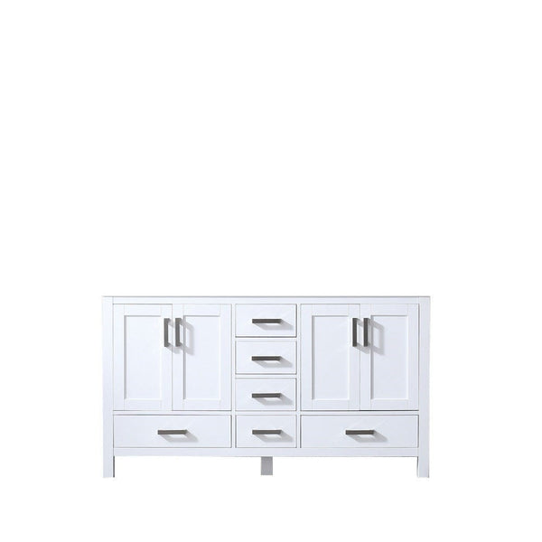 Lexora Jacques 60 White Vanity Cabinet Only