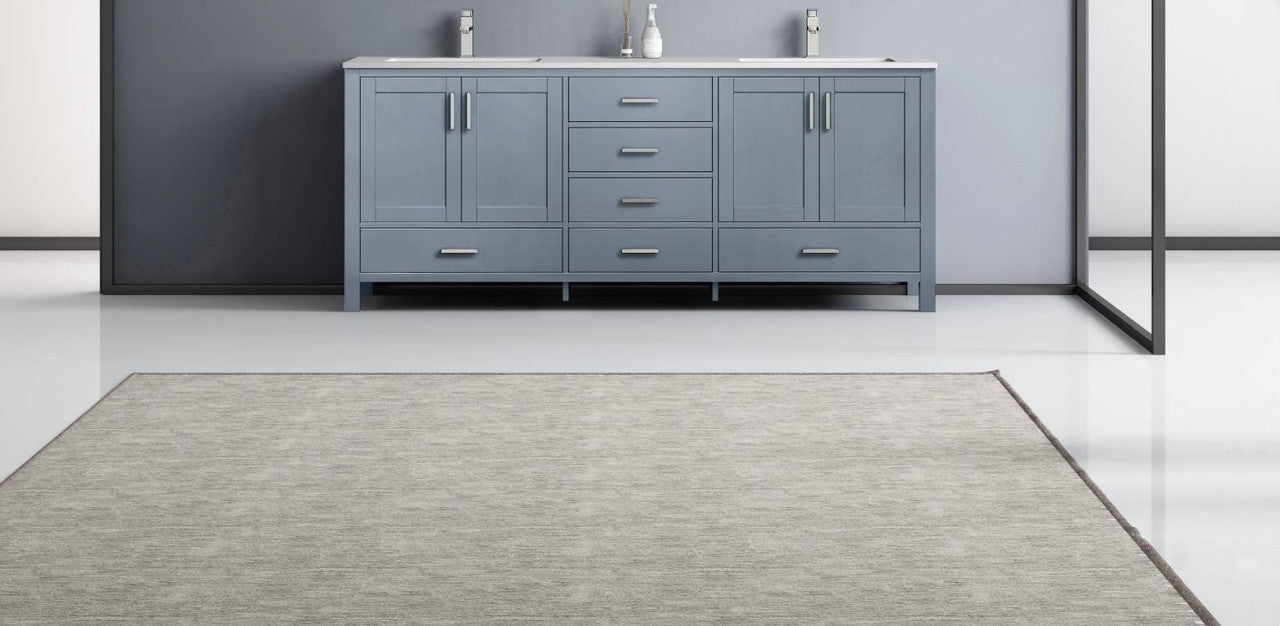 Lexora Vanities Lexora Jacques Modern 80" Dark Grey Double Sink Vanity