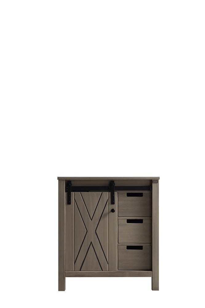 Lexora Vanities Lexora Marsyas 30" Ash Grey Vanity Cabinet Only
