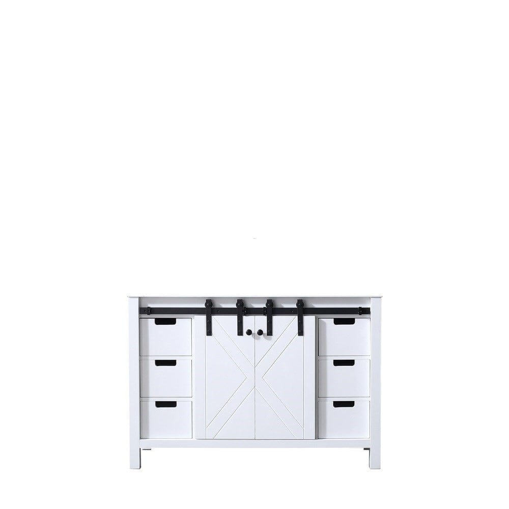 Lexora Vanities Lexora Marsyas 48" White Vanity Cabinet Only