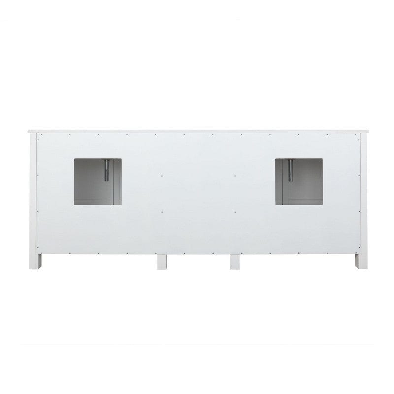 Lexora Vanities Ziva Transitional White 84" Double Vanity, no Top and 34" Mirrors | LZV352284SA00M34