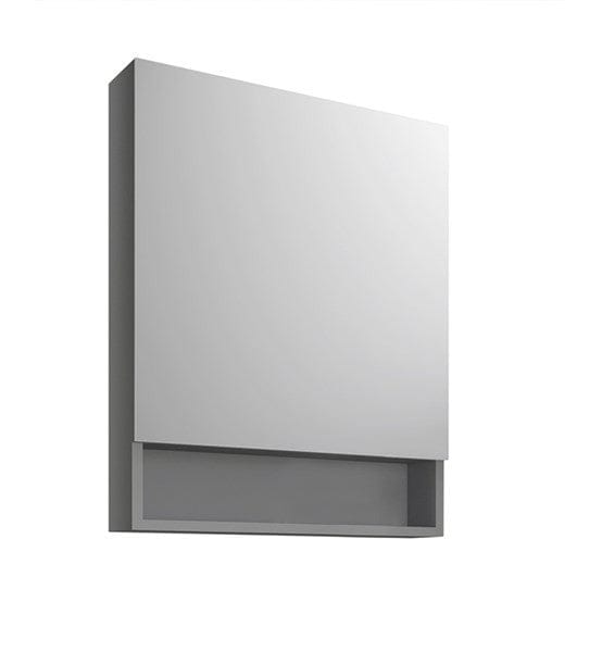Modern Bath House Medicine Cabinets Pair of Fresca 24" Gray Bathroom Medicine Cabinet w/ Small Bottom Shelf
