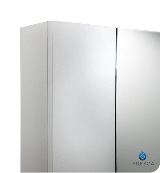 Modern Bath House Medicine Cabinets Pair of Fresca 32" White Medicine Cabinet w/ 3 Doors