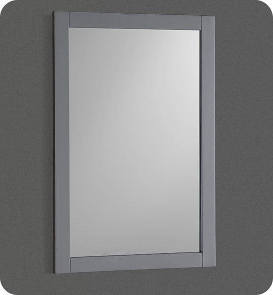 Modern Bath House Mirrors Pair of Fresca Manchester 20" Gray Traditional Bathroom Mirror