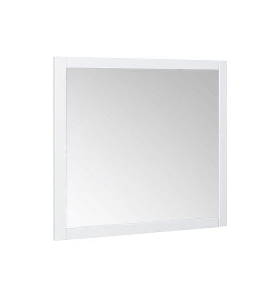 Modern Bath House Mirrors Pair of Fresca Manchester 30" White Traditional Bathroom Mirror