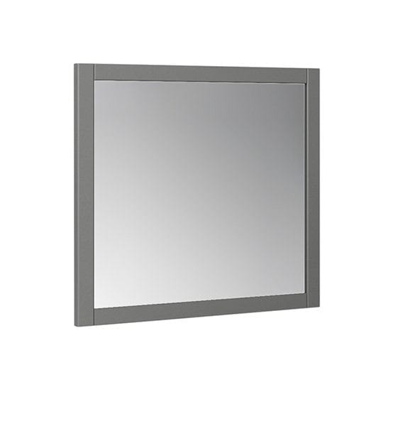Modern Bath House Mirrors Pairs of Fresca Manchester Regal 30" Gray Wood Veneer Traditional Bathroom Mirror