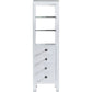 Virtu USA Cailey Vanity 16" Modern Side Cabinet in White