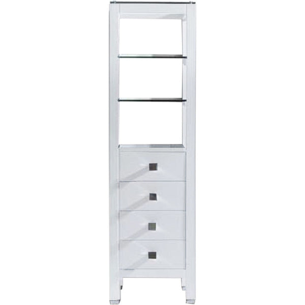 Virtu USA Cailey Vanity 16 Modern Side Cabinet in White